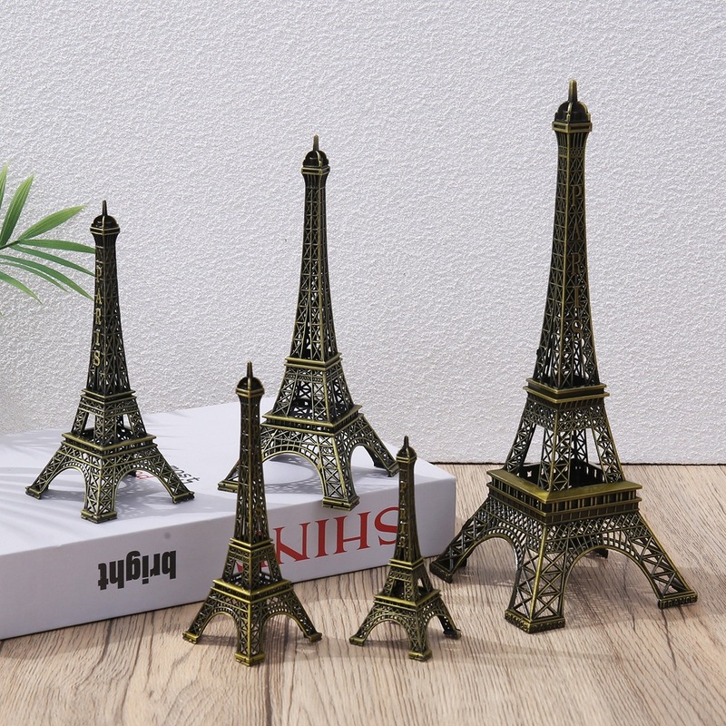 Factory Direct Supply Paris Eiffel Tower Model Metal Crafts European Style Home Decorations Creative Ornaments