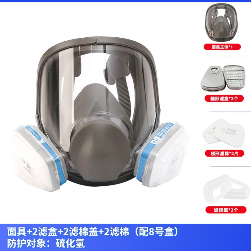 6800 mismo Anti-Virus máscara de pintura en aerosol de pesticidas químicos de protección contra incendios máscara completa de carbón activado a prueba de polvo Anti-Virus máscara completa