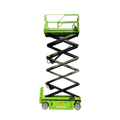 Self-Propelled Aerial Work Platform Vehicle, Fully Automatic Scissor-Type Hydraulic Lift, Fully Self-Propelled Lifting Platform (Avtomobil fırlanan platformaları) - fully-self-propelled-lift-green-ask-for-details
