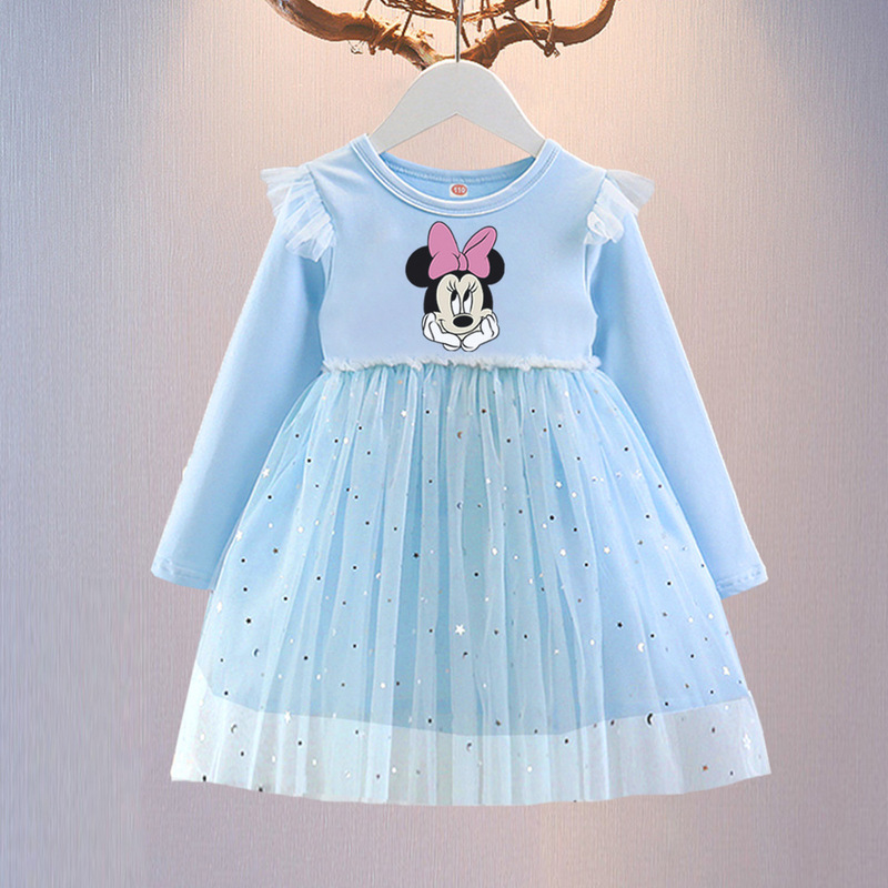 New Kidsren's Clothing, Girls' Dresses, Spring & Fall Kidsren's Tutu Skirts, Daisy Princess Skirts, Gauze Skirts, Minnie Mouse Skirts