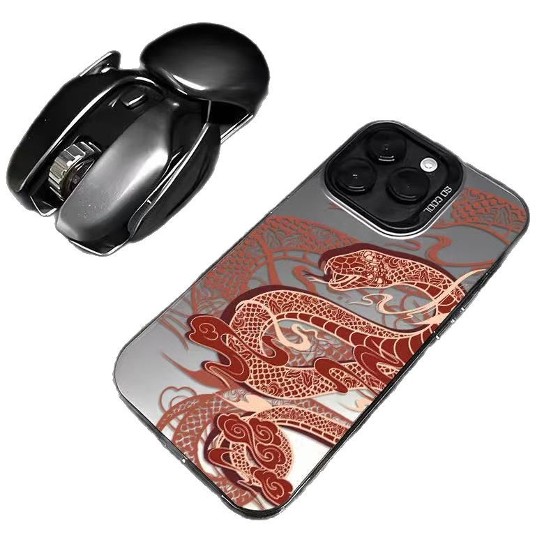 Nuevo Xiangyun Snake Year Aplicable Funda para teléfono móvil iphone16 Apple 15promax/14 Anti-caída 13pro1 2/11X