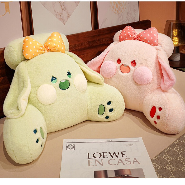 Cojín de cintura de dibujos animados Oficina asiento trasero cojín de la cintura cojín trasero del coche cojín de la cintura almohada silla cojín trasero soporte de la cintura