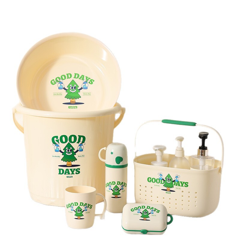 バケツ 家庭用 学生寮用 バス用品 寮生用 洗面器 水貯蔵バケツ バケツ 洗面器セット|undefined