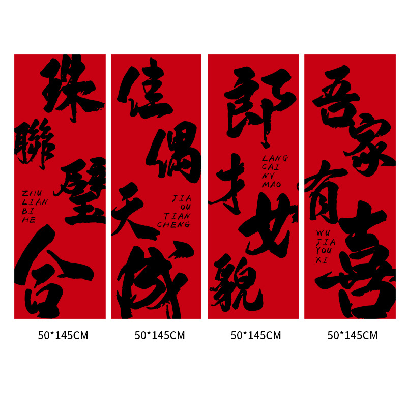 Pancartas de apariencia femenina de Lang Cai 50 * 145 cm4