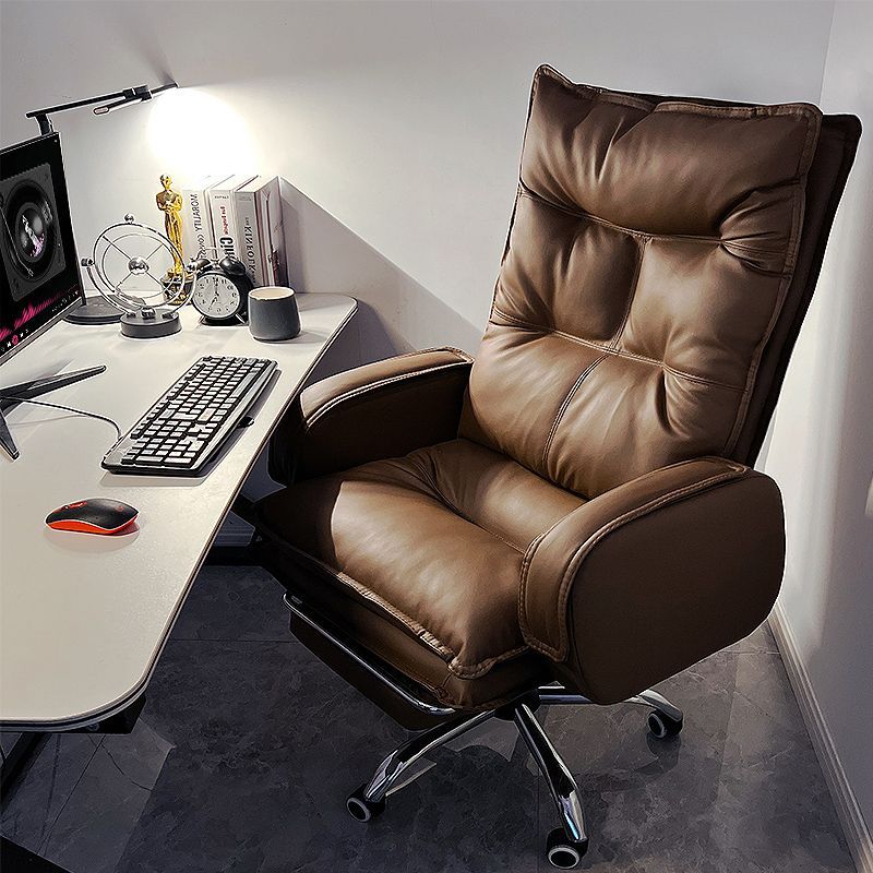 Home Boss Chair, Comfortable Sedentary Office Chair, Computer Chair, Reclining Back Chair, Study Desk, Business Sofa Seat
