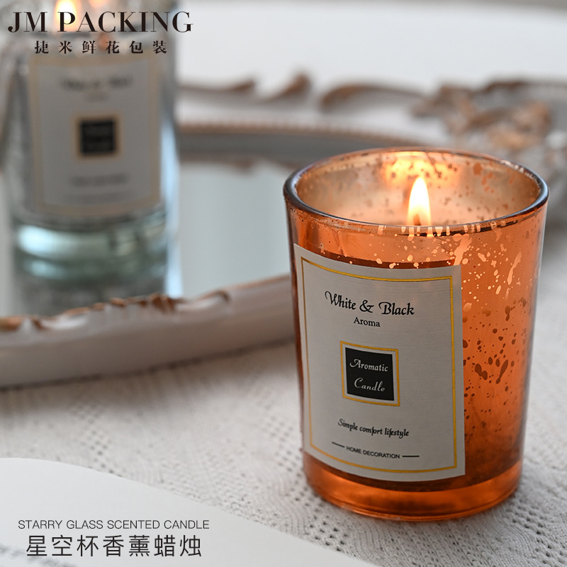 Aromaterapia vela taza al por mayor nueva soja cera vela lámpara decoración del hogar dormitorio boda decoración fragancia vela