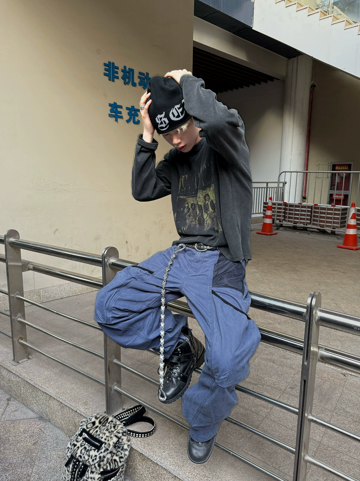 【JMWH】COUPURE交叉多口袋工装弯刀园丁裤 GARDENER CARGO PANTS