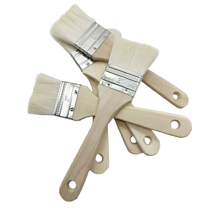 Pincel de lana, pincel para pintura a base de agua, pincel de cerdas suaves, revestimiento de pintura de látex, pincel para pintar barbacoas y hornear, pincel para aceite, multifuncional