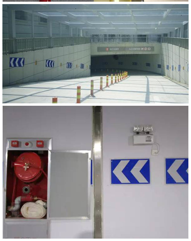 帮手描述图:地下停车场出入口指示牌导向牌交通标志牌方向导视标