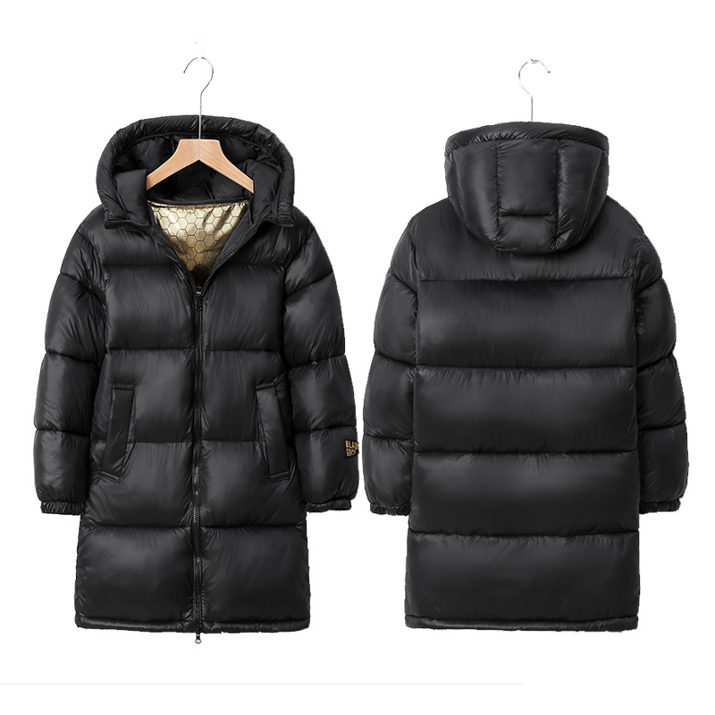 836 comercio exterior ropa infantil otoño / invierno nuevo niño oro negro ropa de algodón para hombres y mujeres gemas grafeno autocalentamiento abrigo de algodón image 1