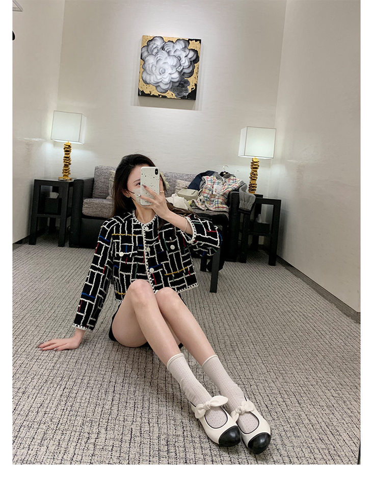 Giày Mary Jane nữ mũi tròn thắt nơ, gót thấp dưới 3 cm, phong cách Pháp thanh lịch — Màu đen, Trắng sữa, Đen mơ chi tiết 26