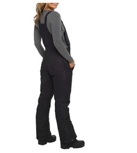 冬季欧美亚马逊热销新款女式防水滑雪背带裤冬季带口袋滑雪裤