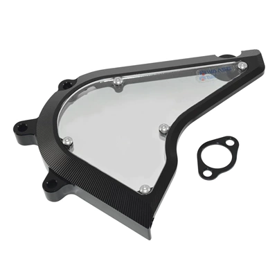 For KTM 250 390 Duke front sprocket cover pinion protective cover sprocket chain plate chain cover (Motorcycle frame) - black