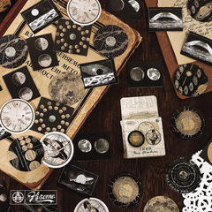 Hisome Boxed Stickers, "Half-Old Time" Series, INS Style, Fresh Handmade Journaling DIY Decorative Stickers – 46 Pieces in 8 Designs