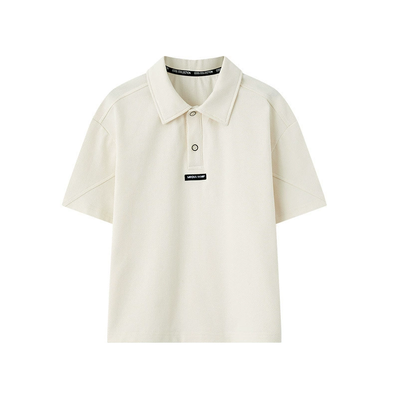 多多家 Summer clothes, cotton children's polo for boys, with short sleeve
