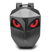 18寸智能LED 机车包钢铁侠骑行背包酷炫头盔包PC尼龙材质