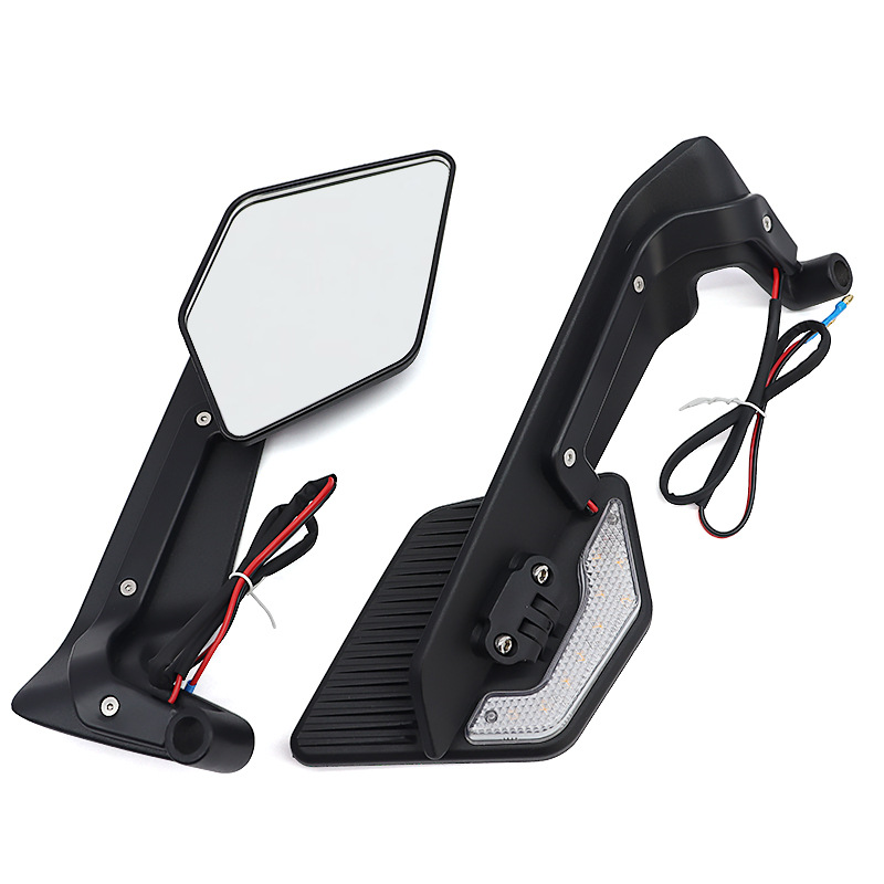 Suitable for Ducati Streetfighter V4 696 796 795 797 Motorcycle Fixed Wing Rearview Mirror with Turn Signal Light