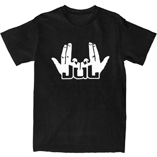 France Rapper Jul Sign T Shirt Men Set Style Pure Cotton