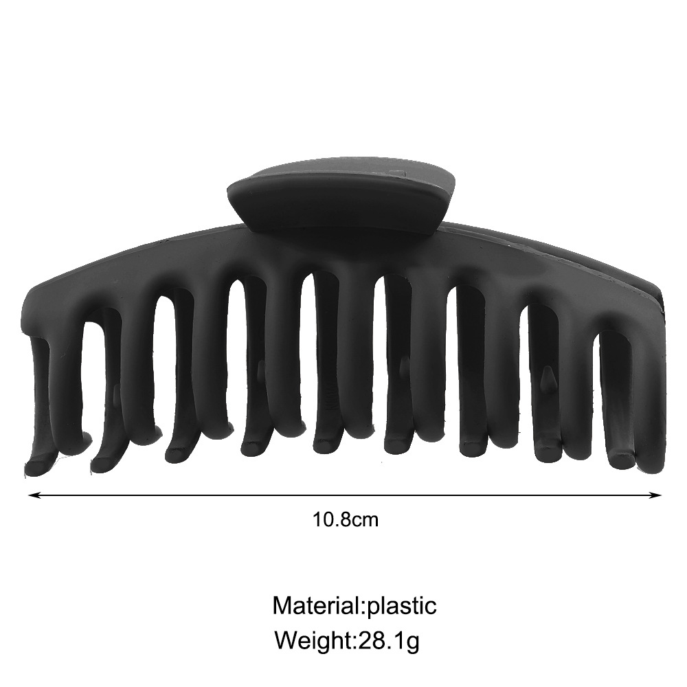 Women's Vintage Style Geometric Solid Color Plastic Resin Stoving Varnish Hair Claws display picture 1
