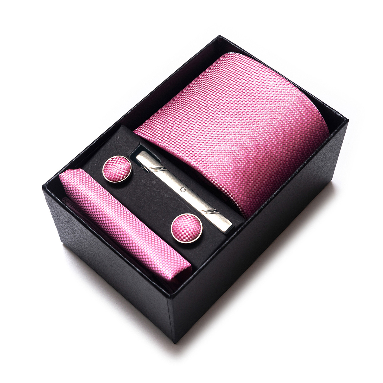 Set de Caja de Regalo con Corbata de Negocios para Hombre de Rayón Jacquard para Boda
