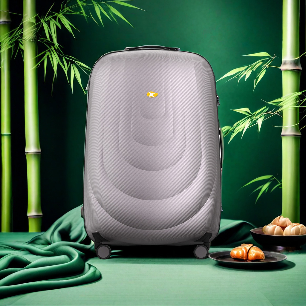Vali ABS thời trang đi công tác kéo khóa dung tích lớn bánh xe đa năng 20 inch — Màu nâu