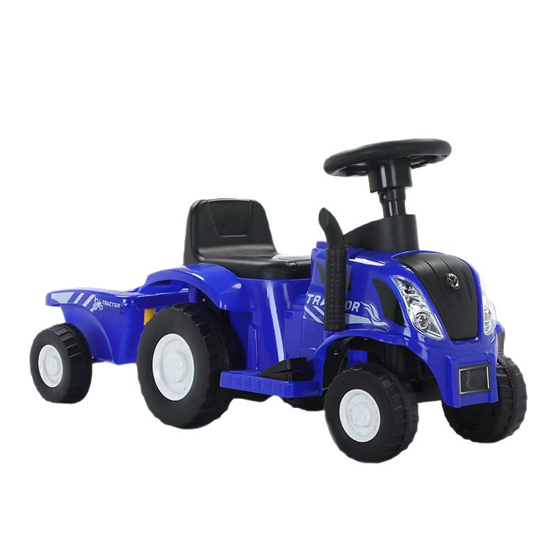 Tractor para niños, patineta para niños, niños, niñas y niños con un coche de juguete de cuatro ruedas, patineta eléctrica