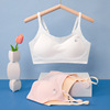 Shockproof underwear, removable light and thin breast pads, for secondary school