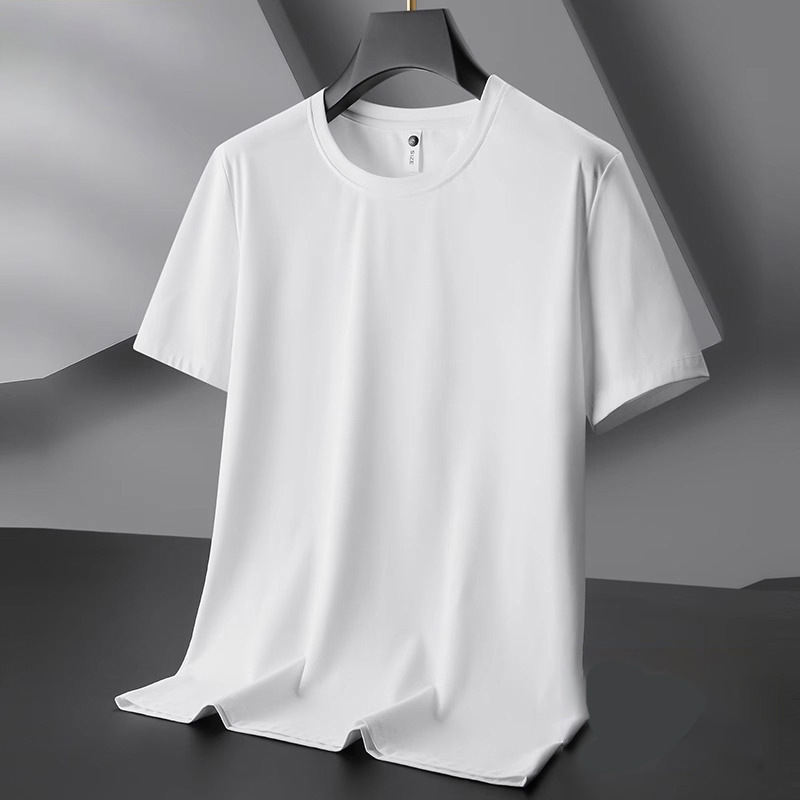 Summer New Solid Color Short-Sleeve T-Shirt for Men, Korean Style Trendy Casual Versatile Men's Base Shirt Summer New Solid Color Short-Sleeve T-Shirt for Men, Korean Style Trendy Casual Versatile Men's Base Shirt