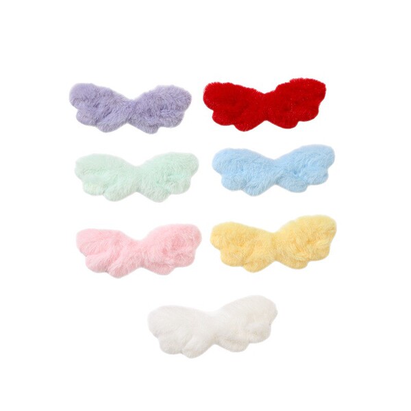 cute plush angel wings with accessories