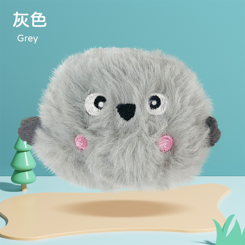 Mascota llamando a la bola de peluche sonido de juguete de dibujos animados animal divertido gato bola resistente a los arañazos resistente a los mordiscos