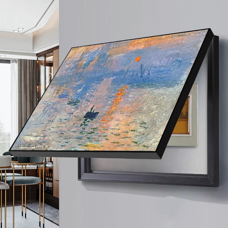 Decorative Painting for Electric Meter Box, Horizontal Panel for Living Room, Switch Mural, Distribution Box, Network Cable Box Cover Hanging Painting