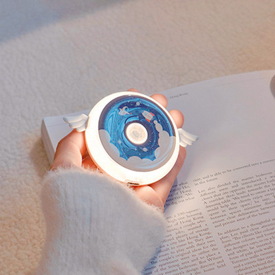 小天使小夜燈USB充電智能LED人體感應燈兒童臥室起夜伴睡護眼夜燈