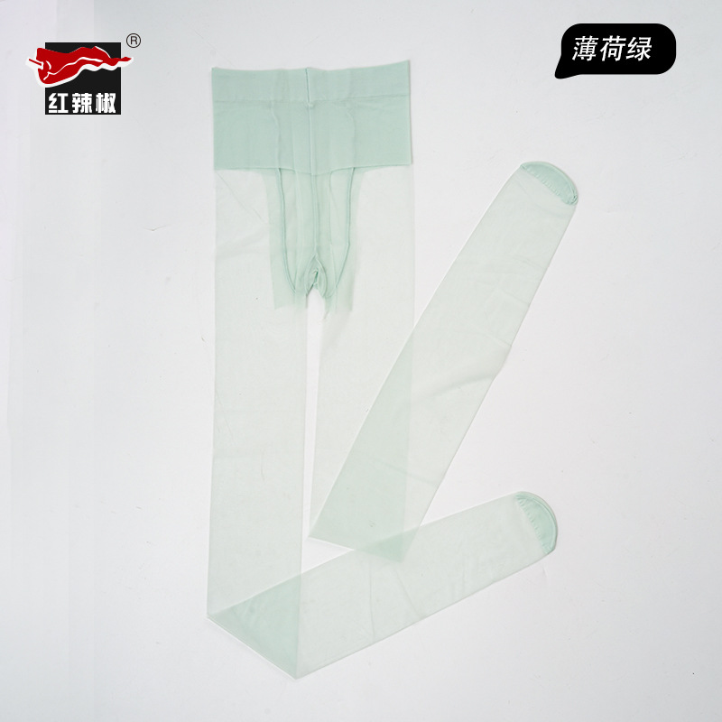 Medias de pimiento rojo para mujer, medias finas antiarañazos 0D, medias negras sexys ultrafinas, pantimedias encantadoras de piel desnuda de alta translucidez