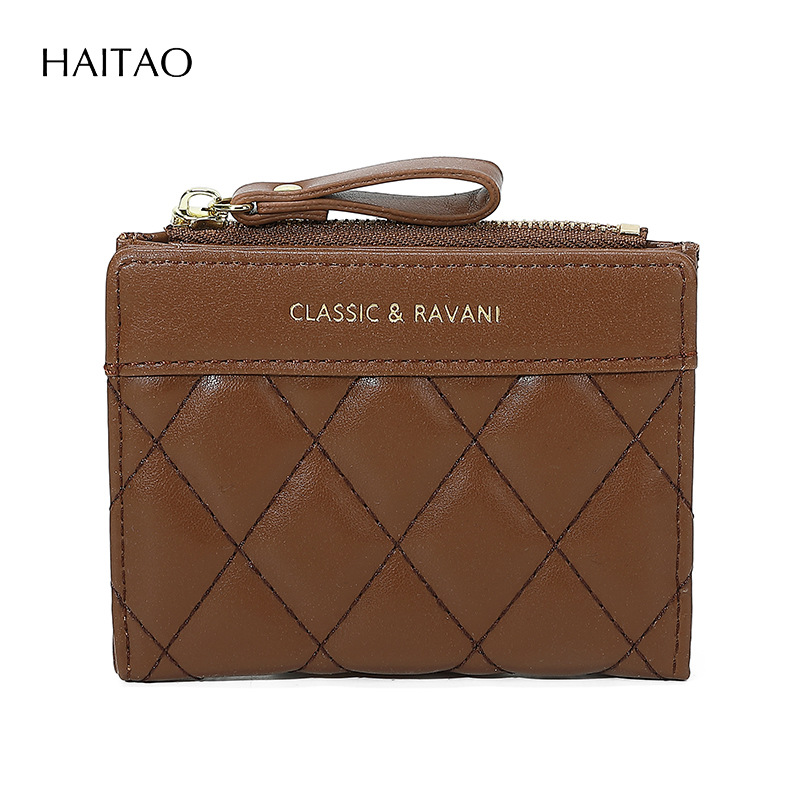 2025 primavera nueva Europa y los Estados Unidos nueva billetera en mujeres corta cremallera de diamante bordado moda alta 20% de descuento