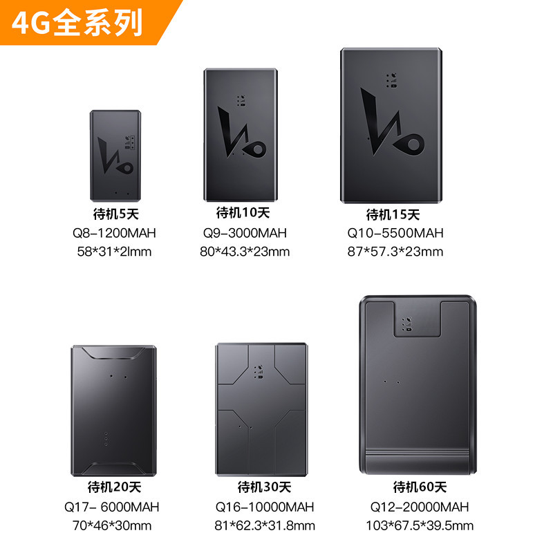 자동차 GPS 추적기 4G 원격 로케이터 강력한 자기 흡착 도난 방지 및 분실 방지 글로벌 포지셔닝 긴 대기