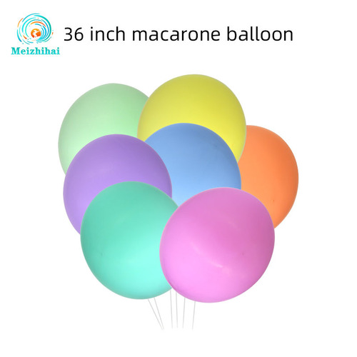 Macaron balloon 36-inch thickened round latex balloon birthday party wedding room decoration scene layout supplies