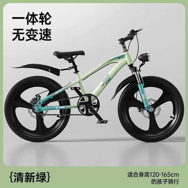 Fresh green-single speed integrated wheel