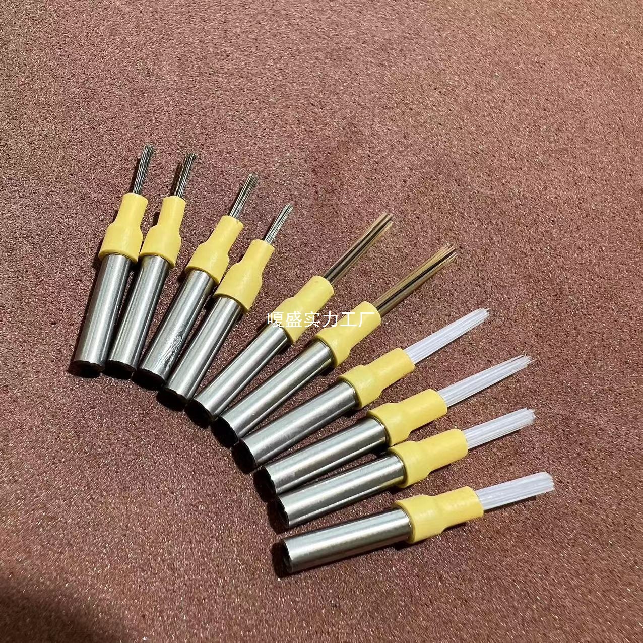 kt3mm柄电动钢丝刷头纳米刷头文玩核桃打底扣缝清理缝隙