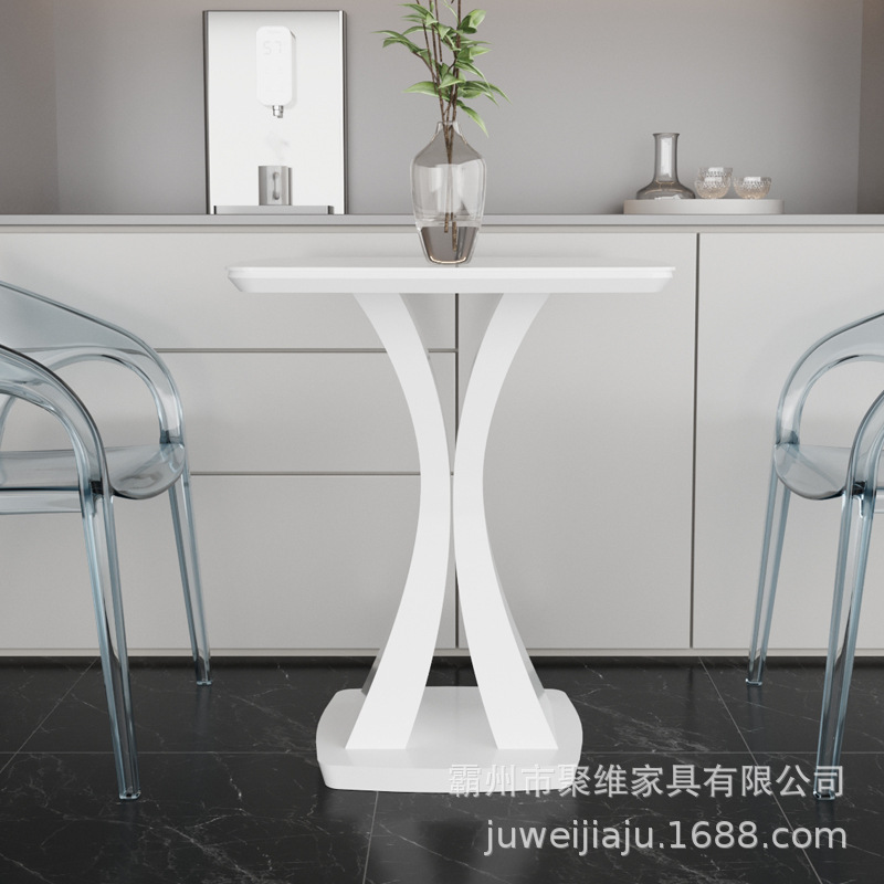 Inswind mesa de mesa mesa mesa de té mesa de comedor sofá mesa redonda simple esquina moderna mesa pequeña balcón