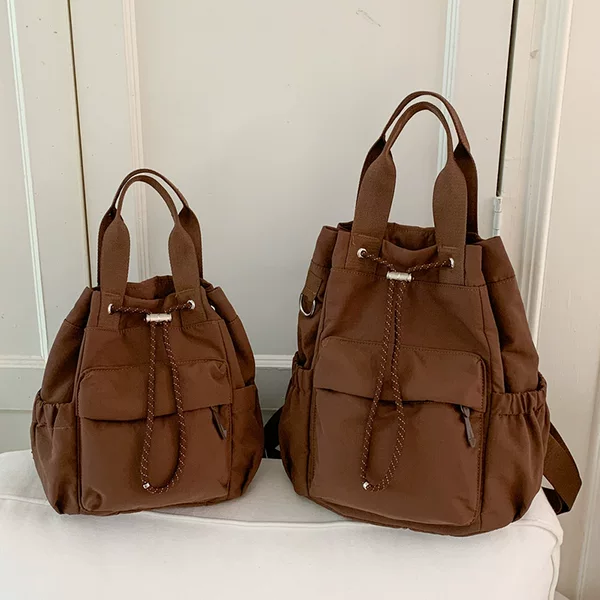 Lulu's New Drawstring Bucket Bag Is Simple and Stylish, Waterproof Backpack, Versatile Tote, Handbag, Shoulder Bag, Crossbody Bag for Women