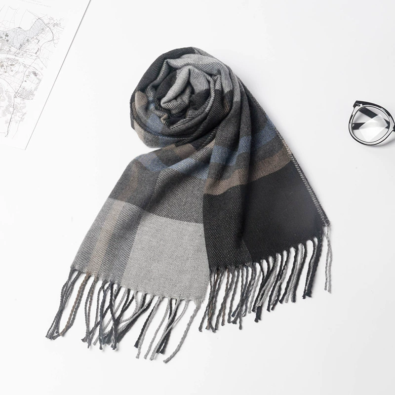 П Demi-season cashmere, мужской шарф, плащ английский стиль