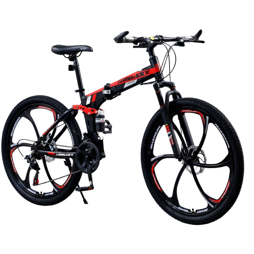 Источник заводской горный велосипед 24/26 дюймов Двойная амортизация одно колесо складной горный велосипед