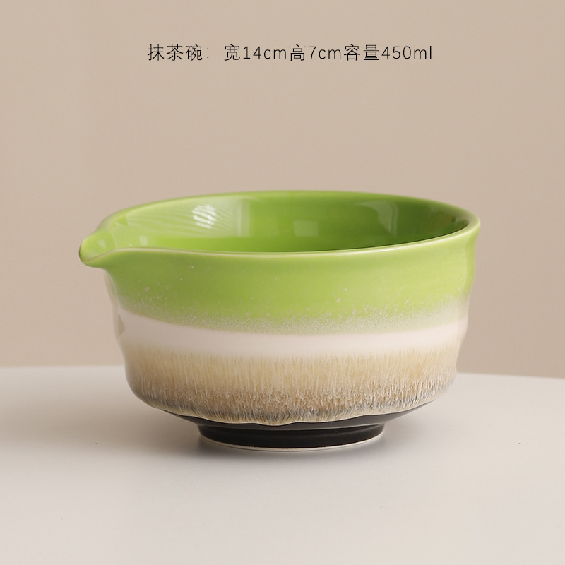 抹茶窑变4件套百本立茶筅立组合点茶抹茶打茶器工具套装创意|undefined