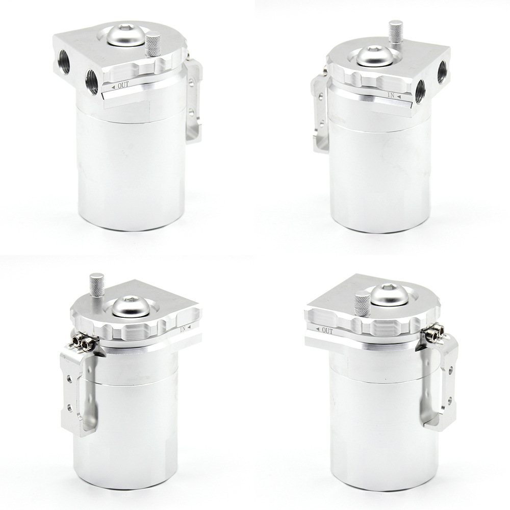 Oil and gas separator modified universal aluminum alloy breathable oil pot exhaust gas recovery pot suitable for Ford F150