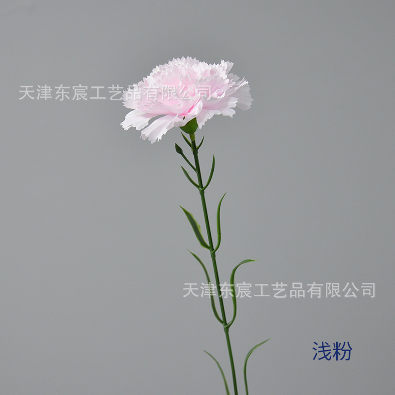 Clavel Artificial de Una Sola Rama de 8 cm de Seda para Bodas y Decoración del Hogar