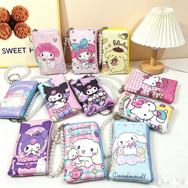 New Sanrio Long Wallet Single Zipper Bag Kuromi My Melody Cute Design Coin Purse Doll Machine Storage Bag New Sanrio Long Wallet Single Zipper Bag Kuromi My Melody Cute Design Coin Purse Doll Machine Storage Bag