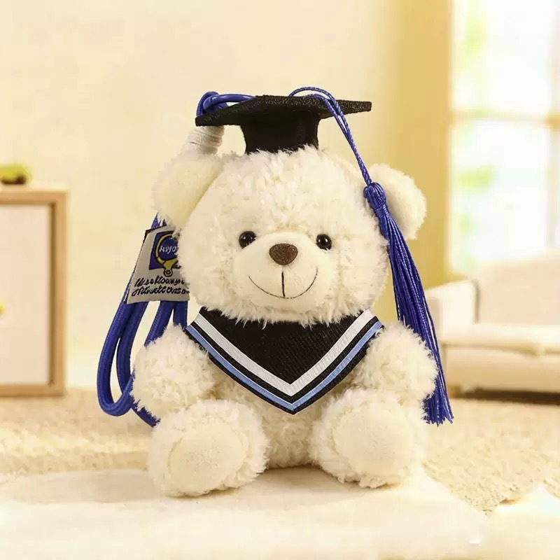 Temporada de graduación osos de peluche muñecas uniformes colgantes regalo de estudiantes Teddy Bear adorable recuerdos de graduación