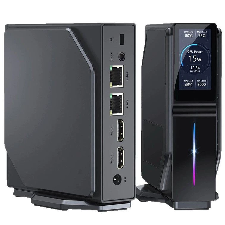 Новый мини-компьютер 12-го поколения Twin Lake N150, Win11, двойной сетевой порт, DDR4, для офиса и дома