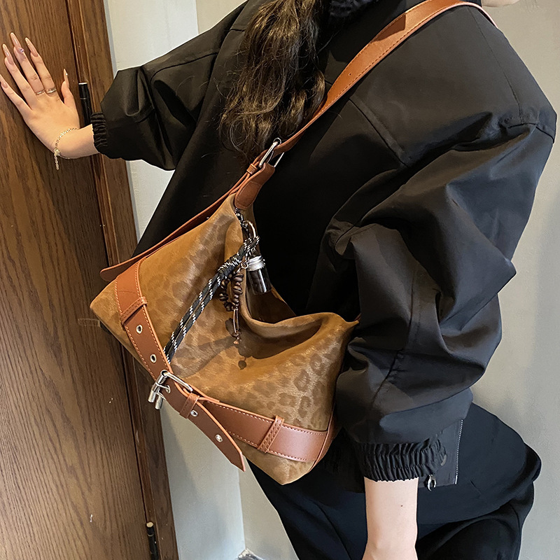 复古小众豹纹腋下包包女包秋冬2025新款拆时尚高级感托特包大容量|undefined