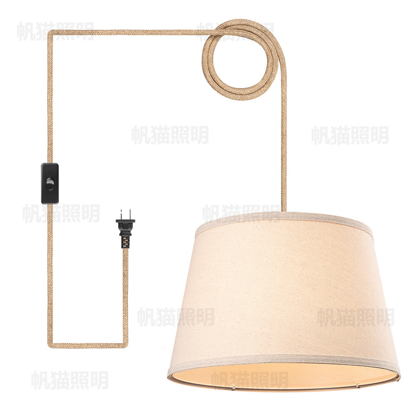 Amazon vintage hemp rope cloth cover chandelier indoor pavilion farmhouse kitchen corridor chandelier wayfair